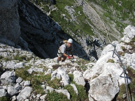 Beim Einsteig Nordwand