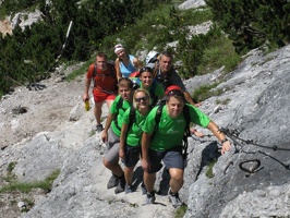 Gruppe zum Klettersteig Nord
