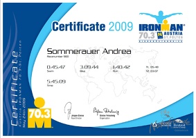 Andreas IM70 3 Certificate