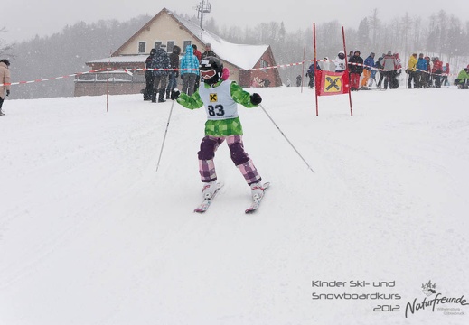 Kinderski-/ Snowboardkurs 2012 Das Rennen (15.01.2012)