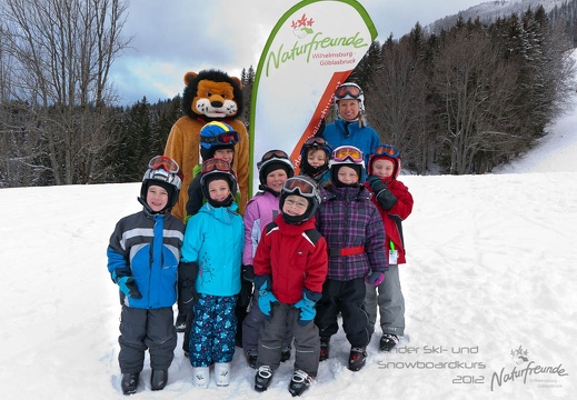 Kinderski-/ Snowboardkurs 2012 Gruppenfoto (17.01.2012)